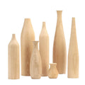 Minimalist Rustic Wooden Flower Vase Handmade Eco-Friendly Tabletop High Quality for Home Office Wedding Decoration