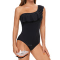 Women's Period Swimsuits One-piece Swimwear Specially Designed for Menstrual Period 40ML Absorption One-shoulder