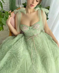 Green Tulle Net Haute Ruffle Fabric Cake Dress Fancy Mesh Net Lace Fabric