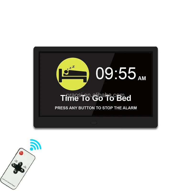 2026 Large Screen Display Digital Desk Clock with Alarm for Grandfather Grandmother Dementia Alzheimer's Reminders for Christmas