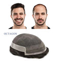TP Natural Human Hair Replacement for Men High Quality Human Hair Toupee