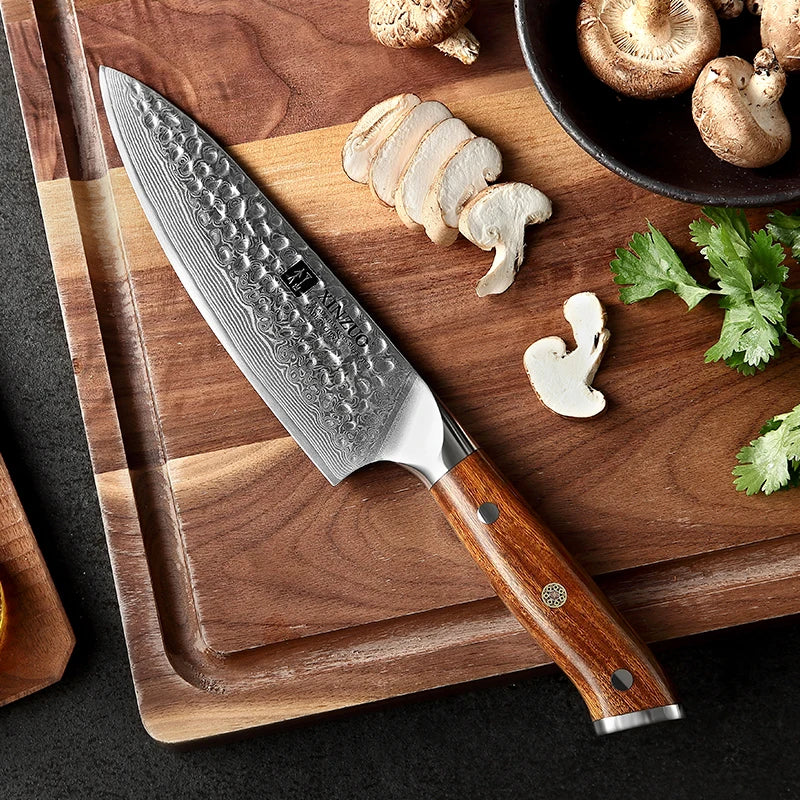 6.5 Inch Professional Chef Knife 67 Layers Damascus Steel Desert Iron Wood Kitchen Knives MegaBDM
