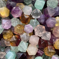Wholesale Colorful Fluorite Healing Natural Crystal Fluorite Polyhedron for Gift Decoration