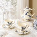 Creative Retro Palace Style Coffee Cup Afternoon Teacup Set English Flower Ceramic Kettle European Cup