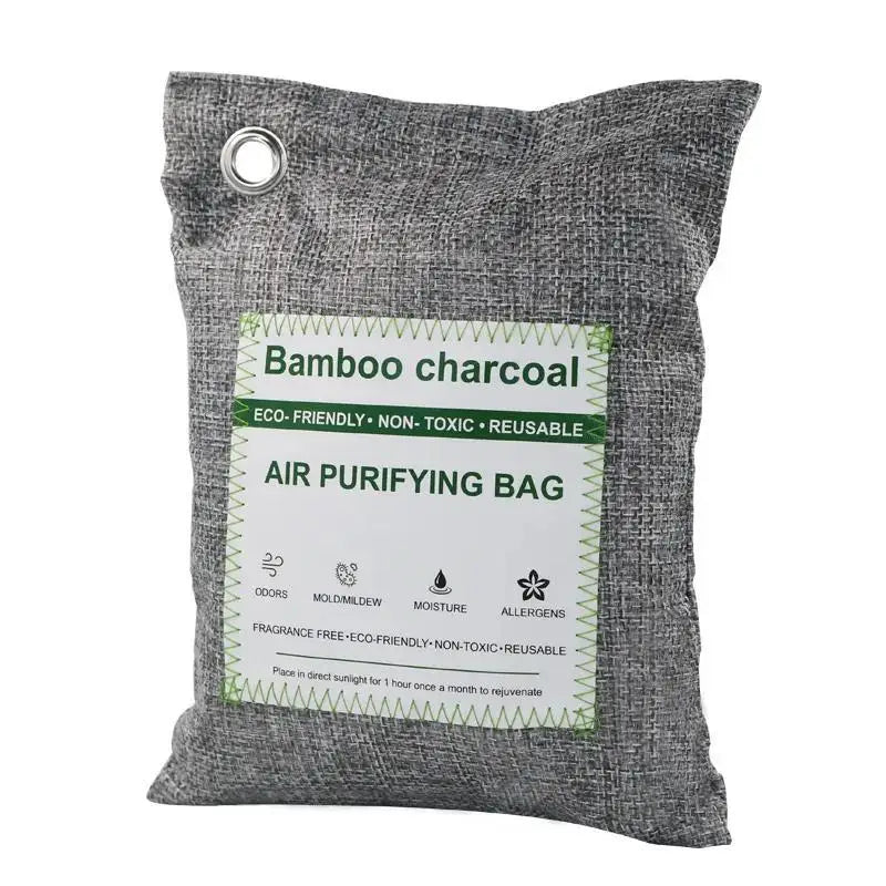 Naturally Activated Eco-Friendly Solid Bamboo Charcoal Air Purifying Freshener Bag Odor Eliminator Moisture Absorber