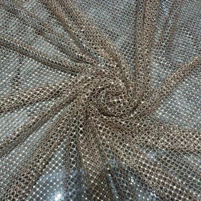 AB Crystal Diamond Mesh Rhinestone Fabric Glitter Sewing Applique Trim Glass Rhinestone Mesh Fabric