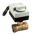 TMOK DN32 220V 110V 48V 24V 12V 2 Two Way Electric Actuator Motorised Water Ball Valve Manual Switch OEM Brass Body 3-Year