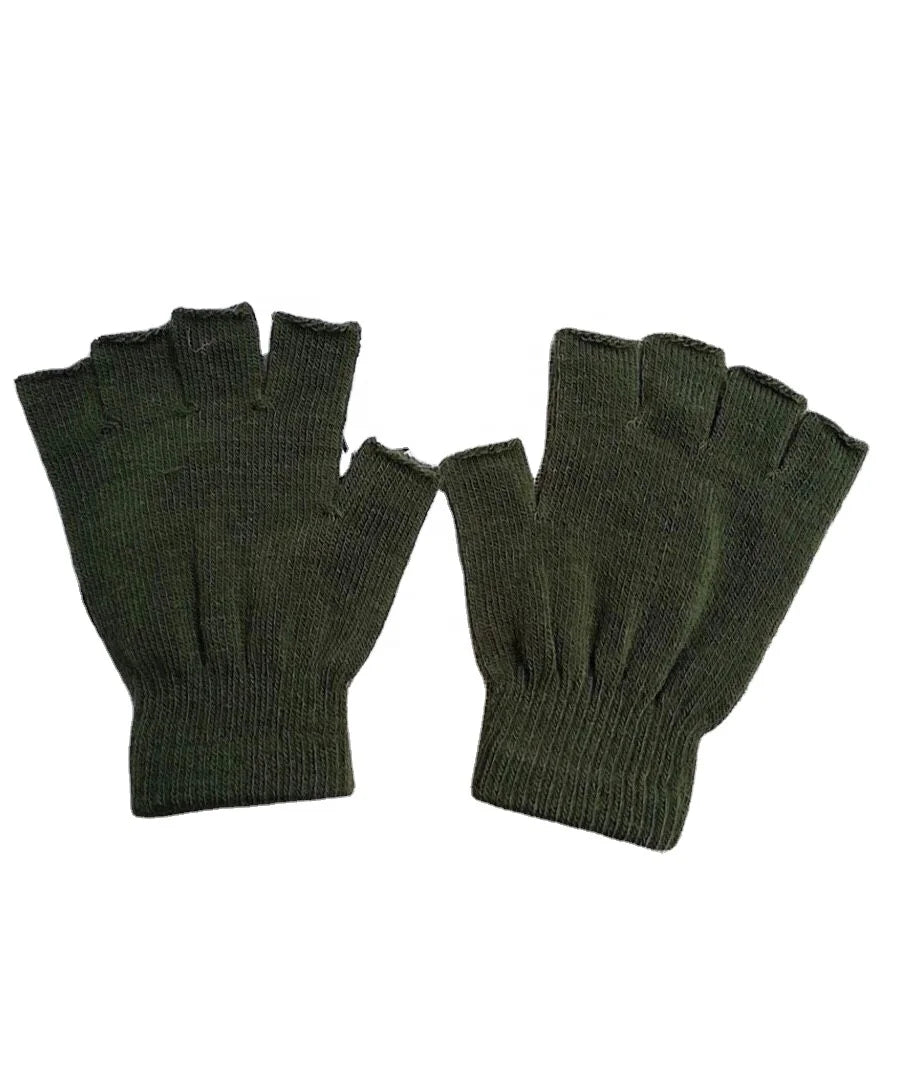 Unisex Winter Warm Half Finger Fingerless Gloves Flexibly Stretchy Knitted Breathable Windproof for Typing Texting Daily Outdoor