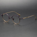 Bagua Wholesale Clear Lens Gold Eyeglasses Frames Metal Optical Frame Gold Retro Glasses