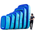 Popular Design Rectangular Inflatable Cartoon High-quality PVC Swimming Pool for Kids Outdoor