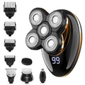 5-in-1 Electric Head Shavers Waterproof Bald Shavers Cordless Razors Shaving Nose Hair Trimmer