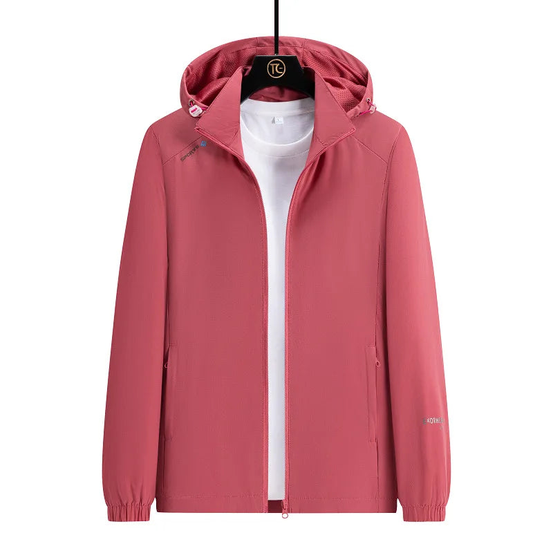 Men's Lightweight High Safety Anti-Static Feature Tactical Rain Coat Fleece Lined Soft Shell Work Jacket