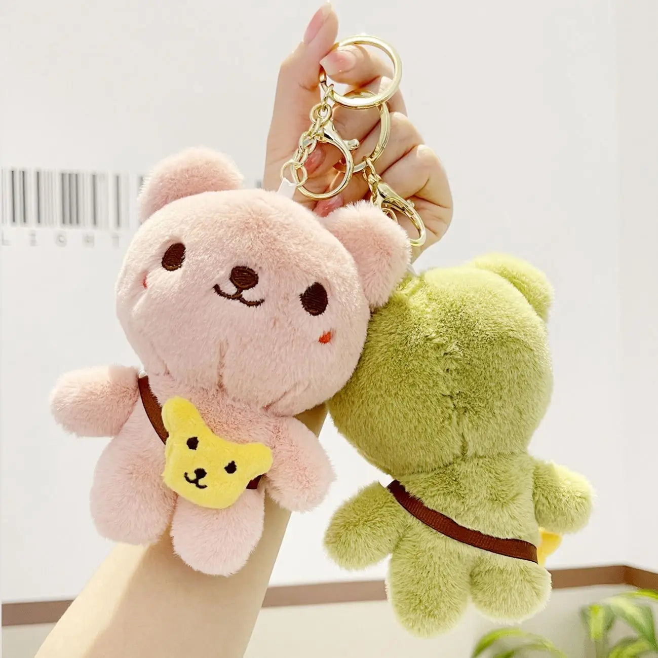 Kawaii Plushies Mini Teddy Bear Plush Keychain Cute Stuffed Animal Toys Figure Dolls Teddy Bear Plush Keychain Toys Bag Charms
