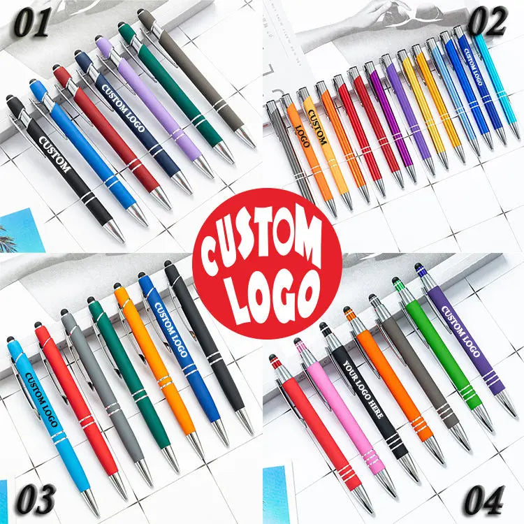 AI-MICH Best Cheap Click Pen Promotional Metal Touch Screen Ballpoint Pens With Customized Logo Pens