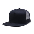 Custom Logo 5 Panel Flat Brim Cap Adjustable Blank Foam Snapback Trucker Hat