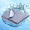 Factory Cooling Knitted Nylon Super Soft Modern Throw Blanket Thin Lightweight Summer Cool Striped Solid for Hot Sleepers