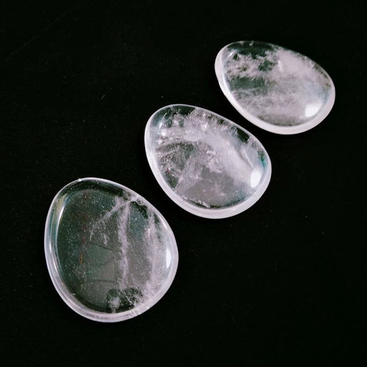 HZ Wholesale Natural Clear Quartz Palm Stone Crystal Worry Stone Palm Stone Buy Faisal Crystal