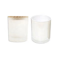 FENGJUN Custom Soy Wax White Empty Chic Candle Jar Glass Luxury Empty Jars for Christmas Functional Candle Cup