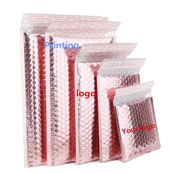 Jewelry Packaging Gold Red Pink Silver Padded Envelope Poly Bubble Mailer Bags for Shoes & Clothing
