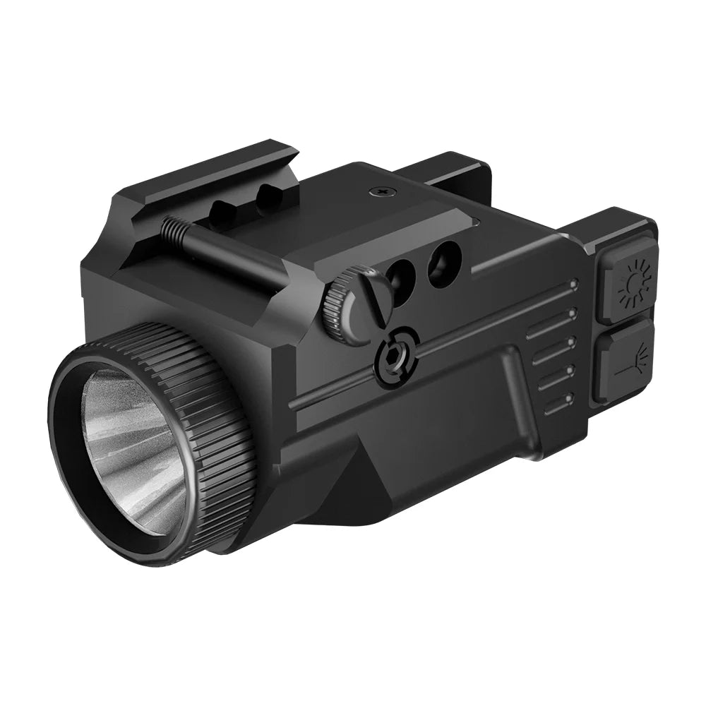 High Strength Aluminum Waterproof Shockproof Compact 10x 500 Lumen Laser Light Hunting Type-c Rechargeable Red Laser Sight