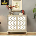 Modern European-Style Luxury Modern Solid Wood Sideboard with Storage for Dining & Living Room Use