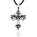 SS8-445P Steel Soldier Man Power Glory Compass Jewelry Cross Chain Necklace European Vintage Plating Necklace