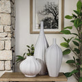 Hot Sale Simple Large White Porcelain Vase Classic Matt Plain Wedding Vase for Hotel or Home Tabletop Flower Arrangements