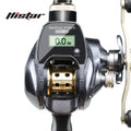 HISTAR OEM 7.0:1 High Ratio Metal Spool 8+1 BB Long Casting 10kg Drag Power Waterproof Digital Left Hand Baitcasting River Lake