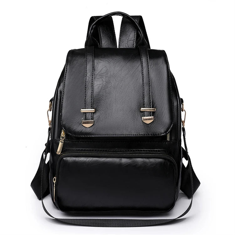 Mini Backpack Pu Leather Women Shoulder Bag for Teenage Girls Kids Multi-function Small Bagpack Female Ladies School Backpack