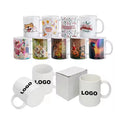 Sublimation Custom Mugs Full Printing Logo Color Changing Coffee Mug Printing 11oz Blank Magical Mug