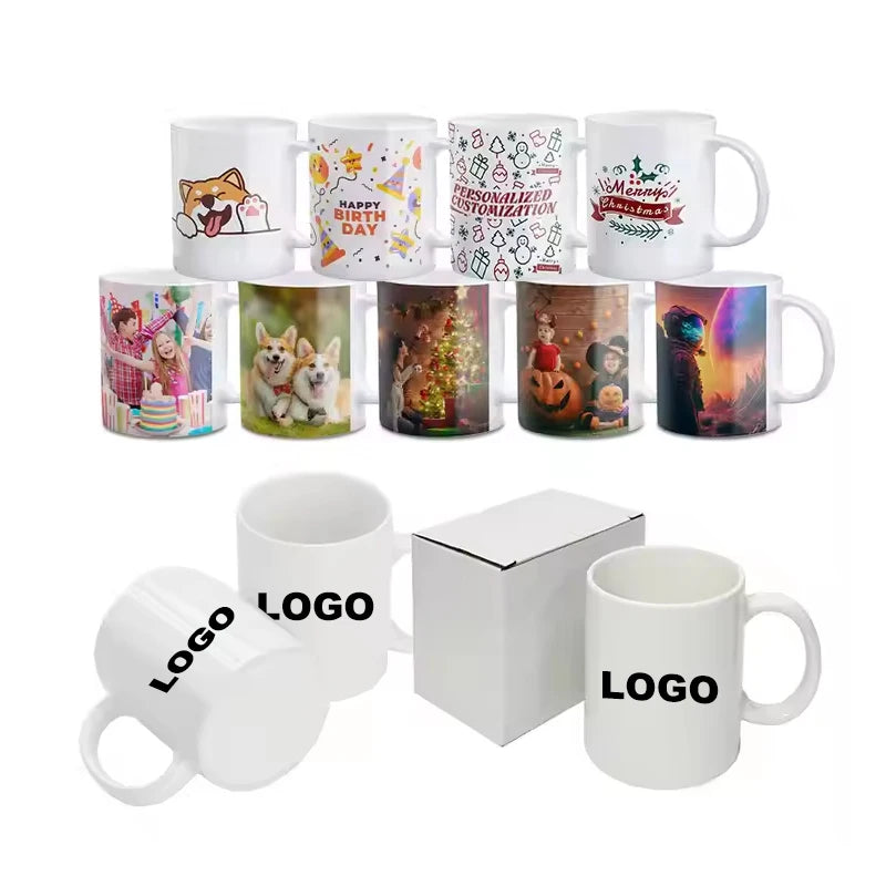 Sublimation Custom Mugs Full Printing Logo Color Changing Coffee Mug Printing 11oz Blank Magical Mug