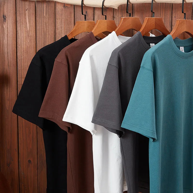 Yali Manufacturer OEM 300 Gsm Heavy Cotton T-Shirt High Quality Printing Heavy Weight T Shirt for Men