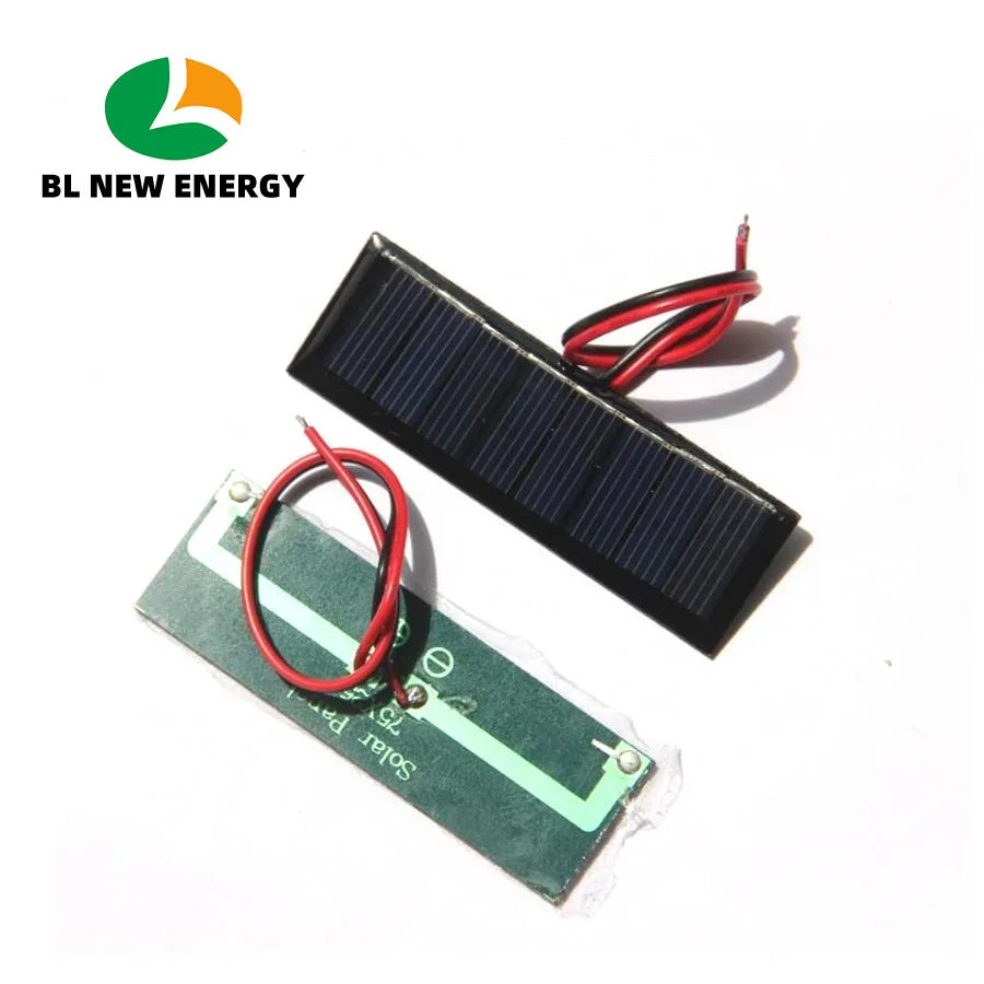 Mini 0.2W 4V Solar Panel Bank 75x25mm Small Poly Solar Cells Module DIY Power for Toys Lights Charger
