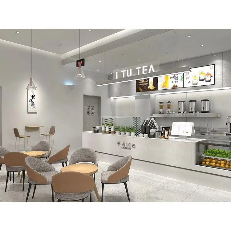 Milk Tea Shop Working Table Bubble All Set Bubble Tea Equipment bar Milk Tea Counter