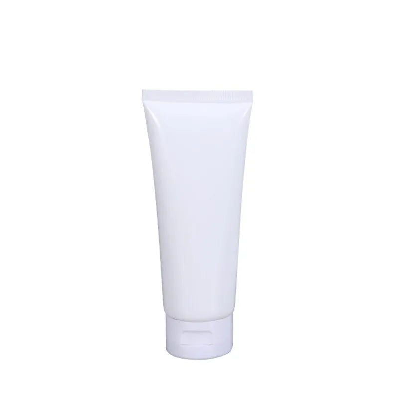 100ml Custom Printing Screen Printing PE White Empty Eye Cream Tube Cosmetic Packaging