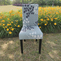Custom Spandex Floral Printed Dining Chair Covers for Sale