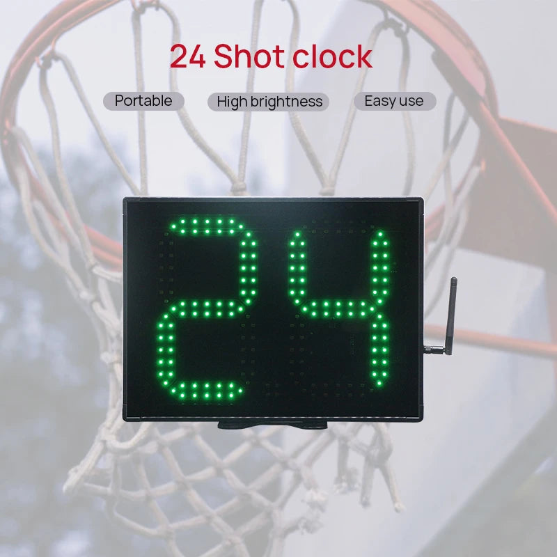 Ganxin 0-99 Seconds Countdown ABS Ball Game Use LED Digital Counter Remote Control Basketball 24s Shot Clock