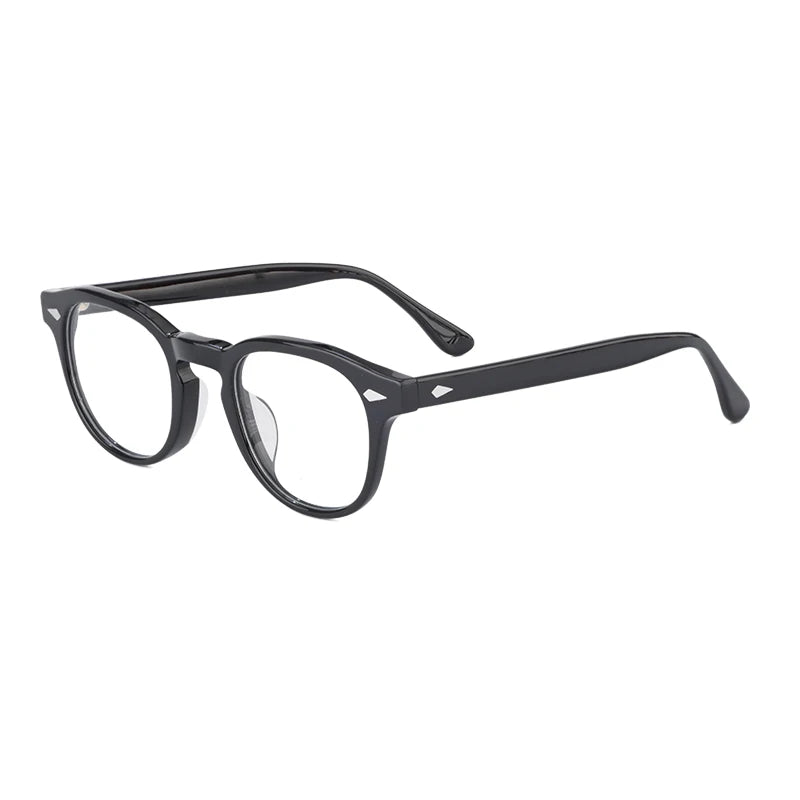 Customized Luxury Unisex Acetate Eyeglasses Frame Retro Style Diamond Face Shape Match Fashionable Unisex Glasses