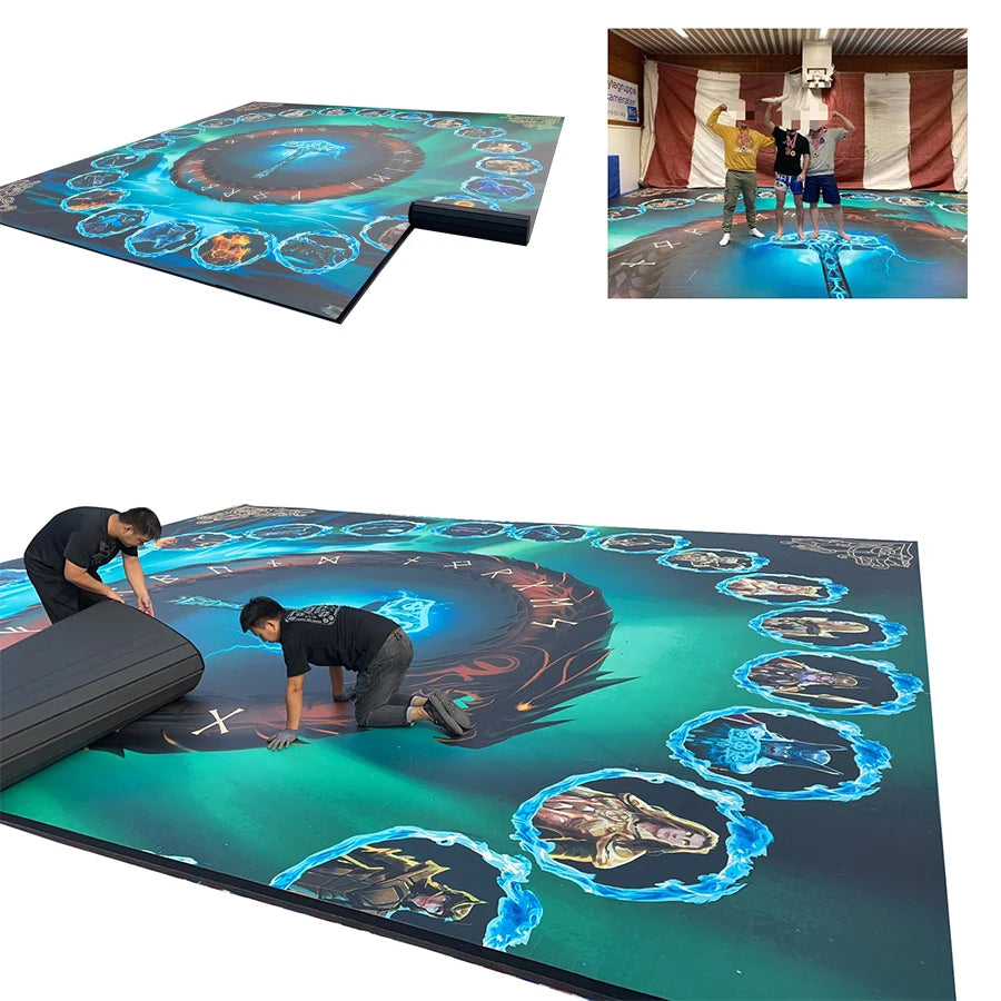 AIDONG Jiu Jitsu Tatami Roll Mma Gym Mats Foam Pvc Taekwondo Sanda Rolling Mat Folding Tatami Bjj Mat