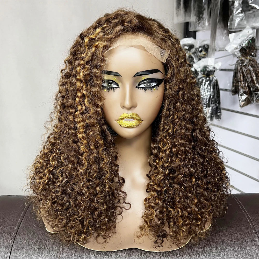 Peruvian Lace 5 by 5 Closure Wigs Pixie Curly  SDD 100% Human Hair Color Wig for Black Woman Virgin Wigs