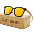 Men's Matte Black Polarized Eyewear with Elastic Hinges for Fishing & Boating