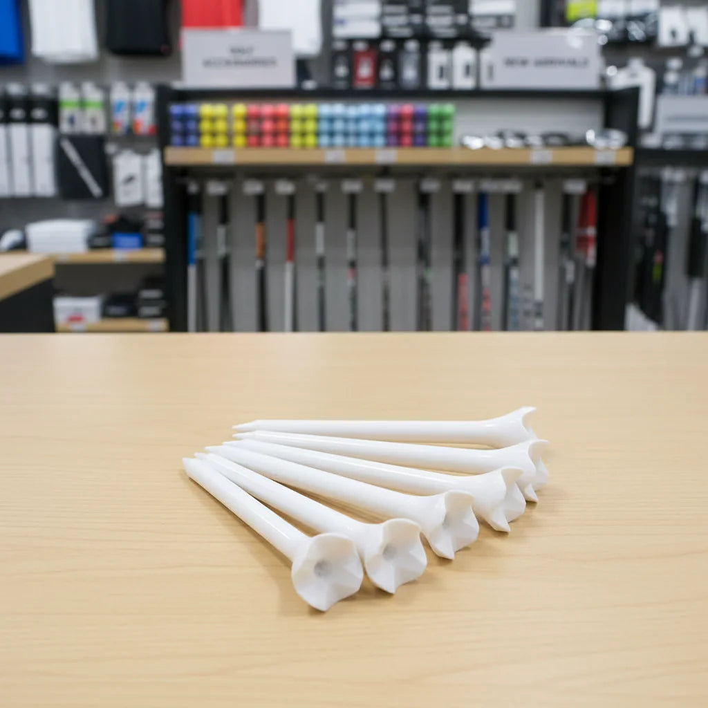 Low Minimum Order Wholesale Colorful Plastic Golf Tees Small Batches Customizable Logo High-Quality Durable Practice Ball Tees