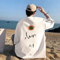 Short Sleeved Men's Fashion Brand Versatile Fashion Simple Printing Five Sleeve T-shirt Design Sense of Minority Loose Summer