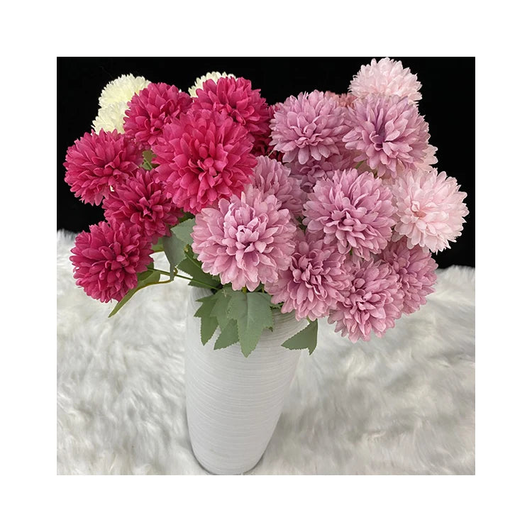 Decoration Mariage Regula Tied Six Headed Ball Wholesale Artificial Flowers