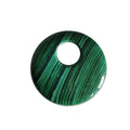 Fashion Syn.Malachite 20MM Pendant Natural Stone Round Shaped Crystal Healing Stone Charms Handicraft for Necklace Making Gift