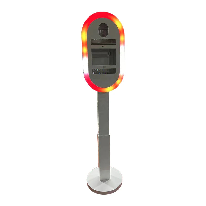 Dslr Oval ipad Photo Booth Portable Selfie Booth Camera ipad Photo Booth with Travel case