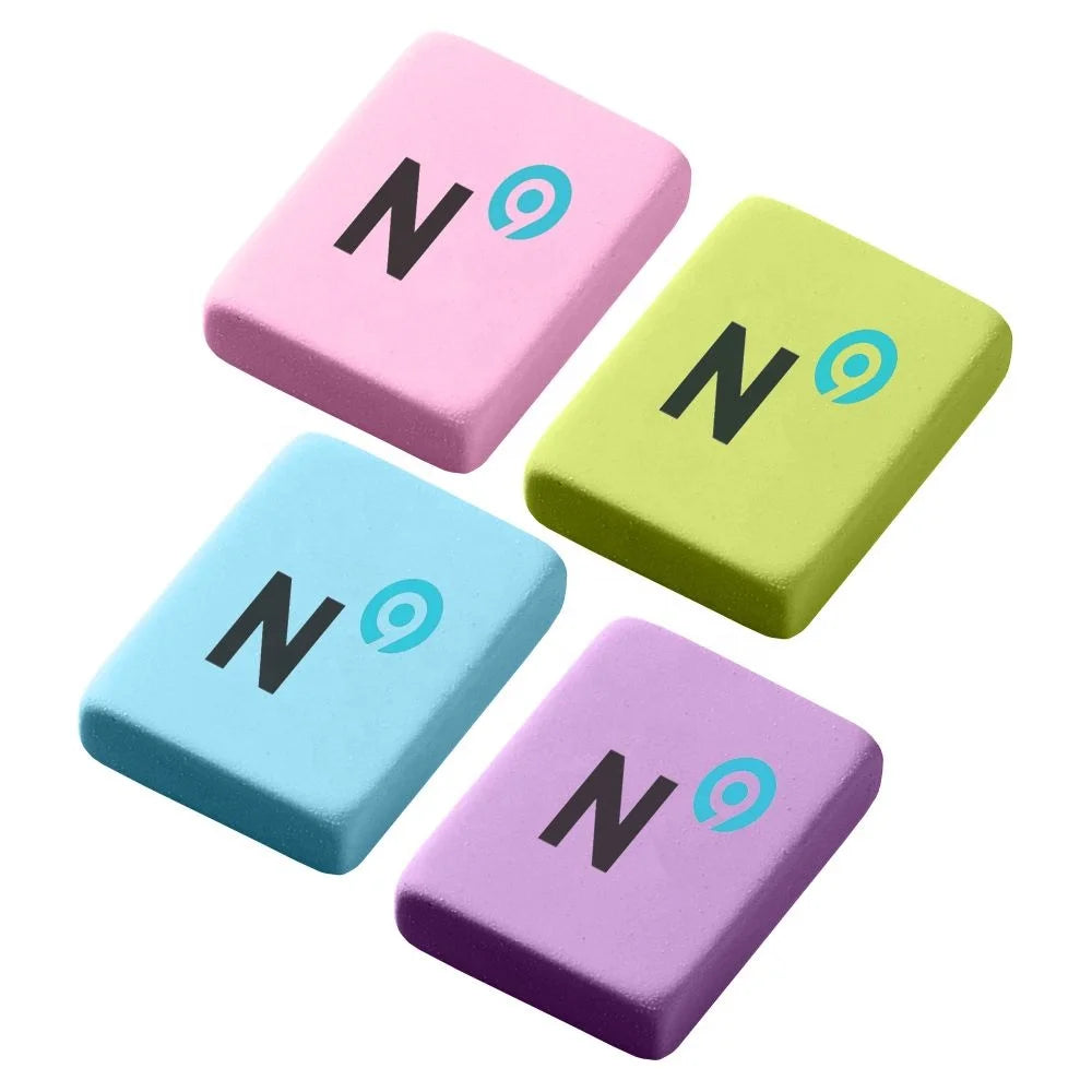 High Quality Plasticiser-free PVC Small Rectangular Shaped Rubber Eraser RB004 Promotional Gifts Kido Square Rubber Eraser