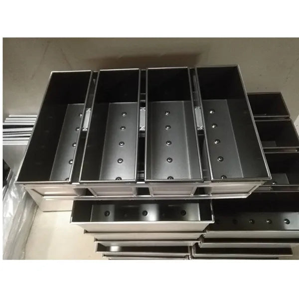 Custom Size Non-Stick Aluminumzed Steel 3/4/5-Strap Bread Loaf Pan Set Metal Baking Tray for Bread Molding