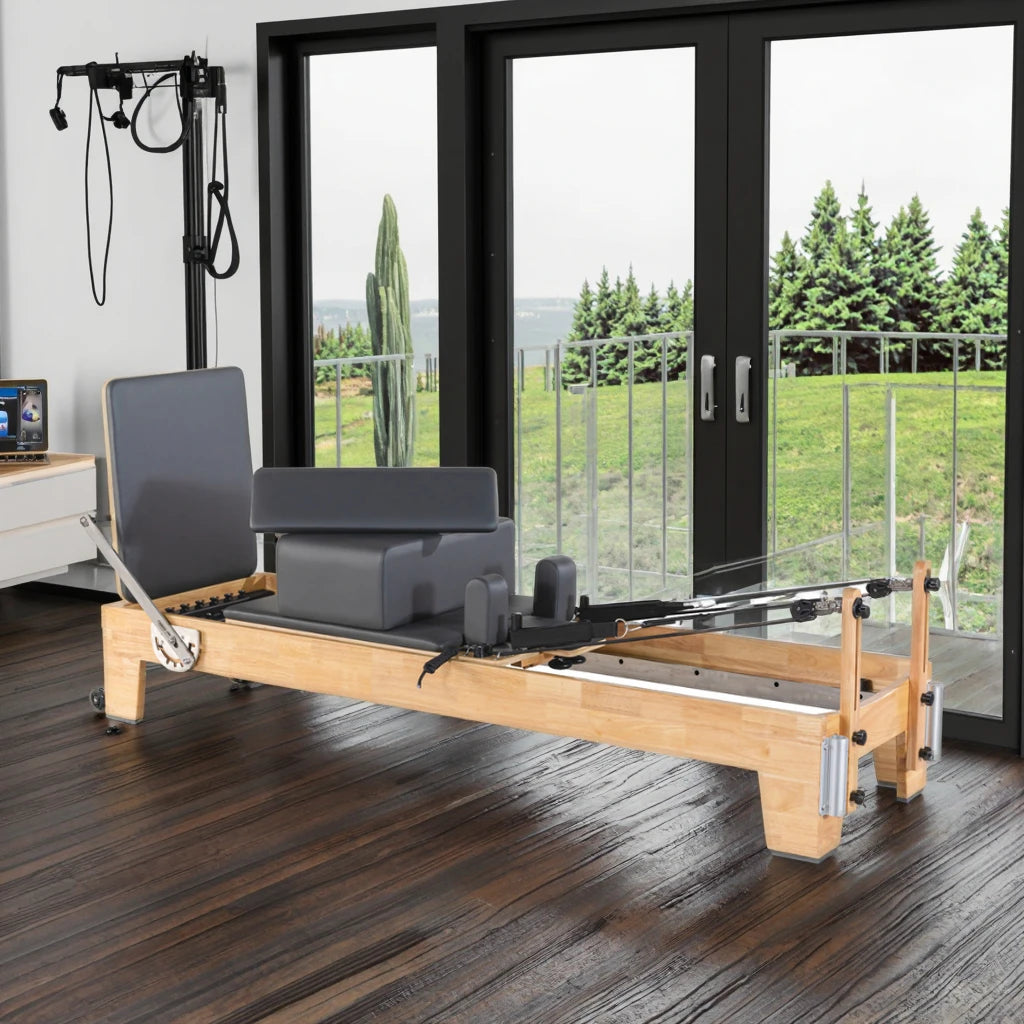 Pilates Reformers with Half Tower Wood Yoga Half Trapeze Table Best Quality Pilates Reformers Bed with Cadillac MegaBDM
