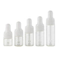 Custom Made Clear Glass Dropper Bottles 1ml 2ml 3ml 5ml Sizes Simple Style Hot Selling Serum Oil Vials